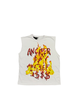 Load image into Gallery viewer, White ADAD Flame Tee
